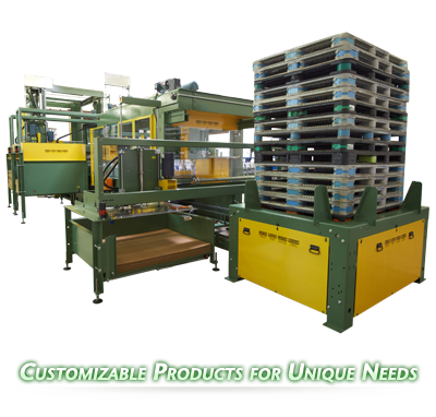 Ouellette Machinery Systems make Customizable Machines that Palletize