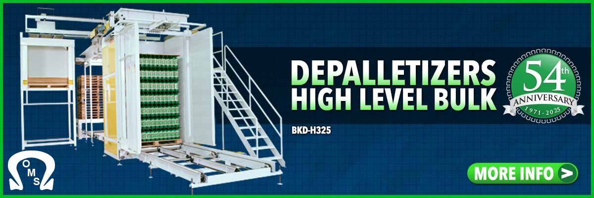 depalletizers high level discharge-bulk
